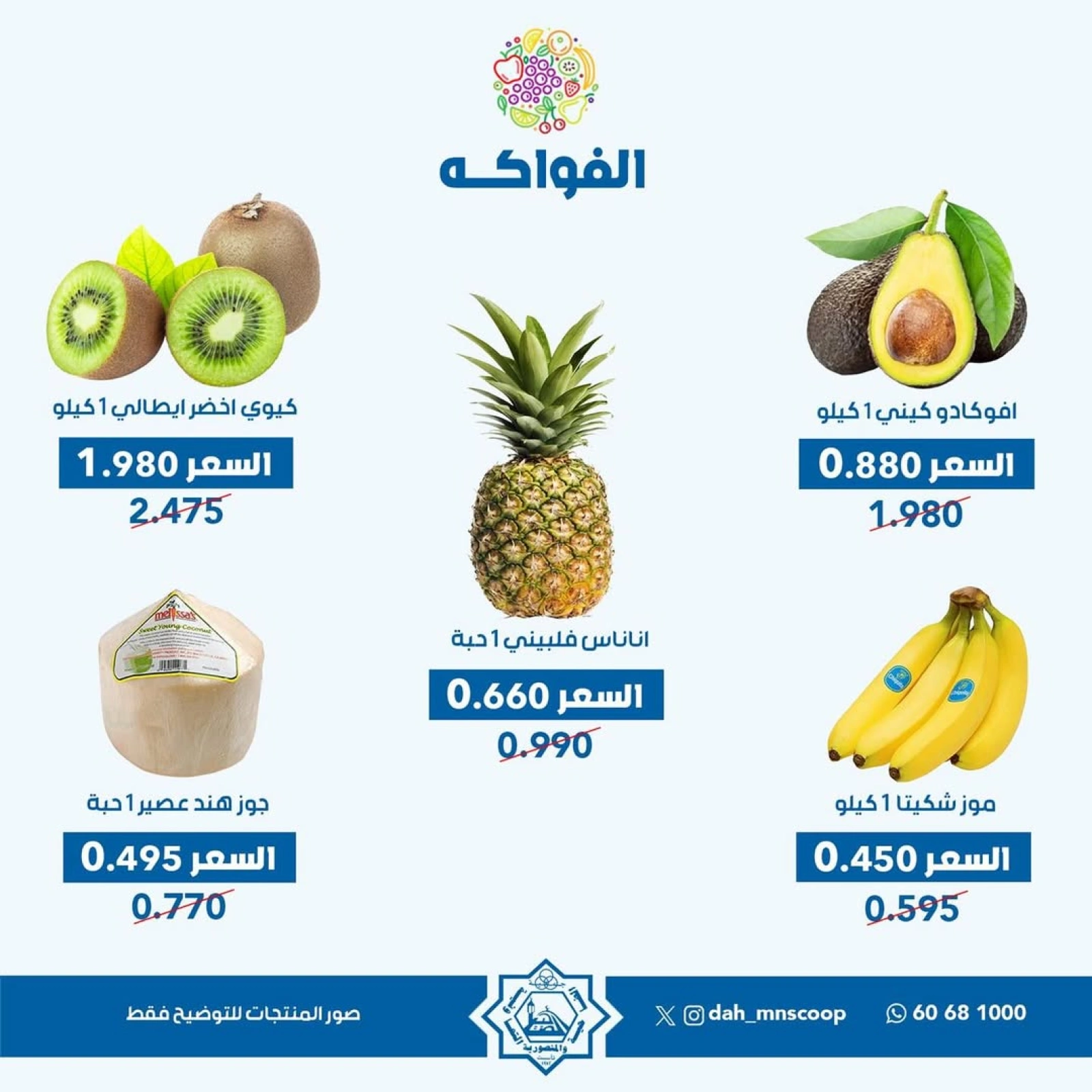 عروض الخضار والفواكه - جمعية الضاحية والمنصورية