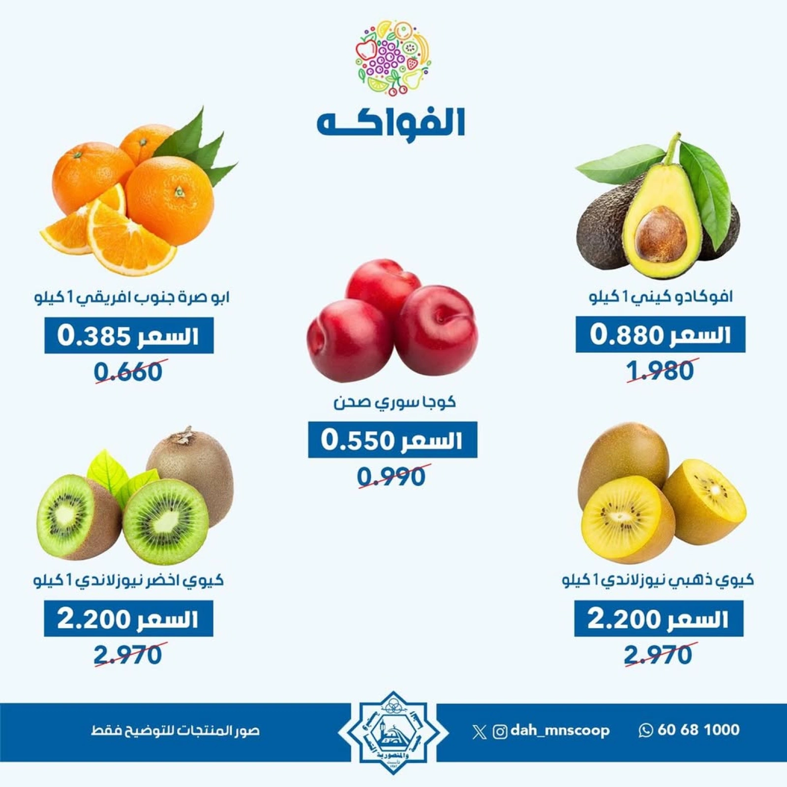 عروض الخضار والفواكه - جمعية الضاحية والمنصورية