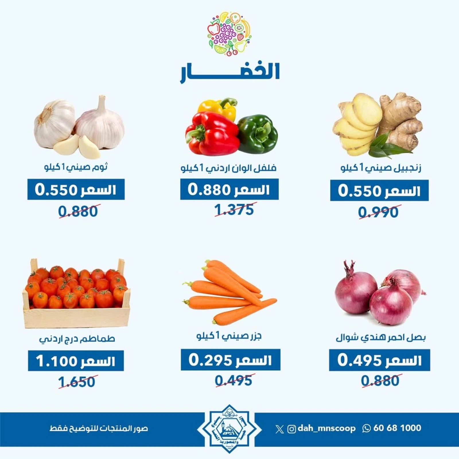 عروض الخضار والفواكه - جمعية الضاحية والمنصورية