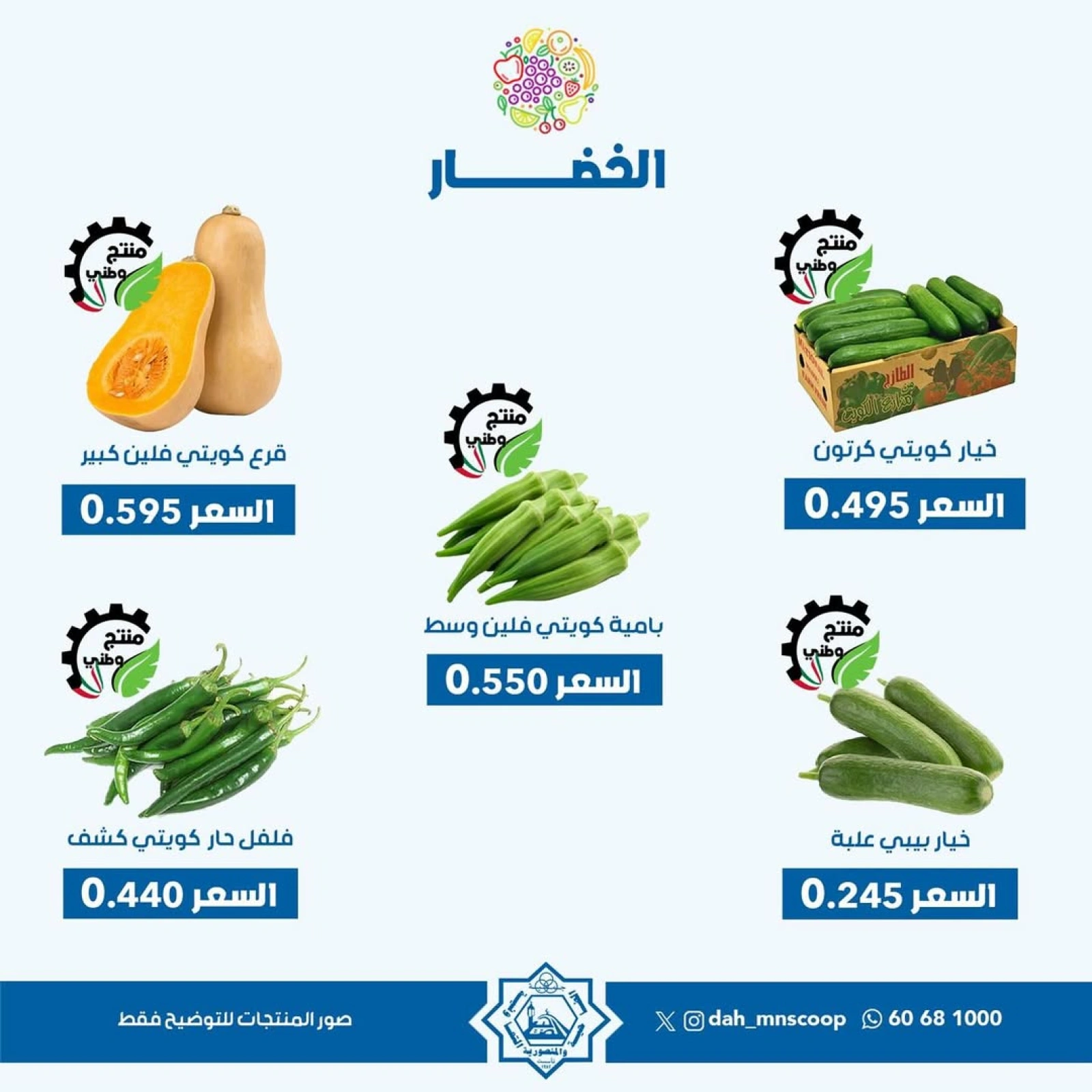 عروض الخضار والفواكه - جمعية الضاحية والمنصورية