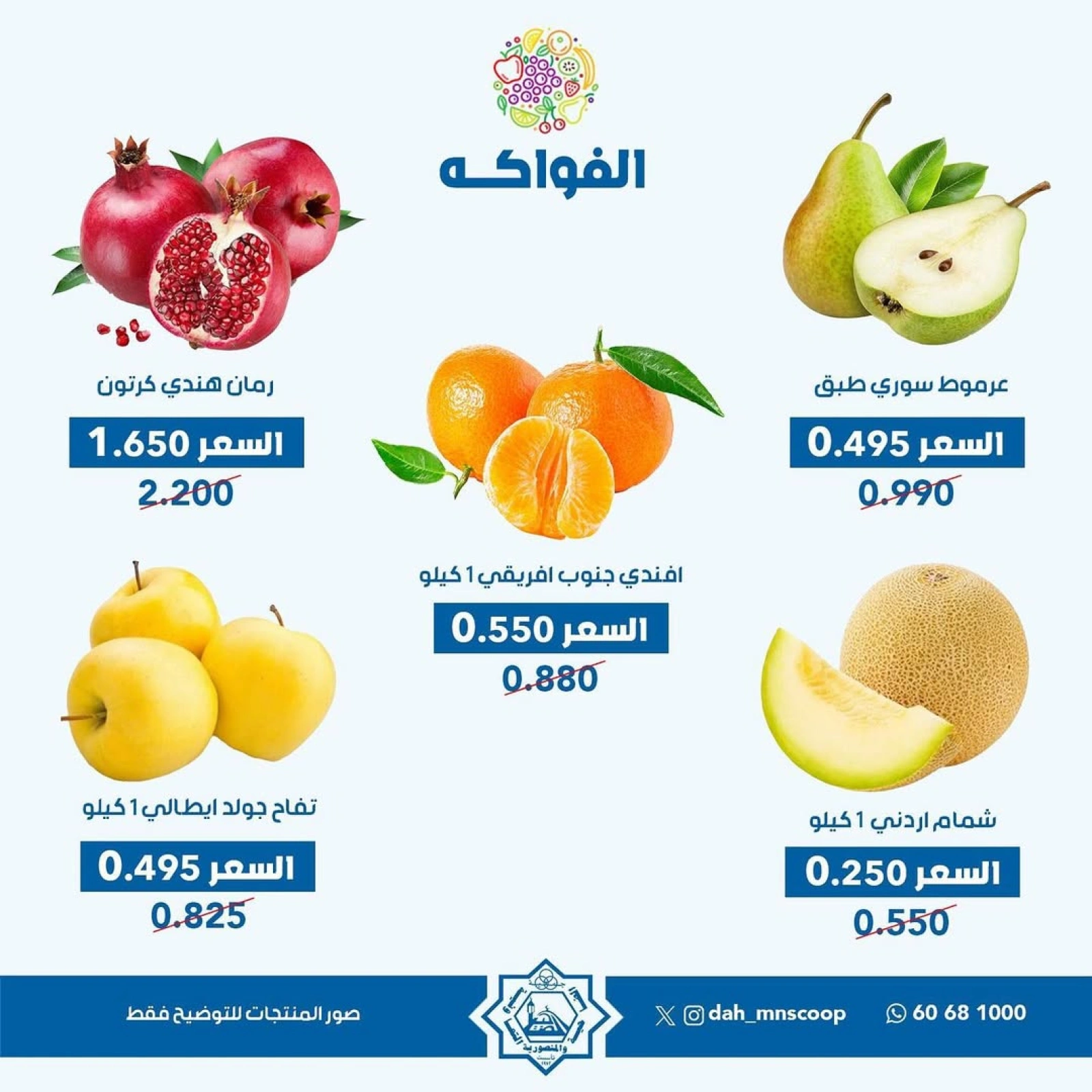 عروض الخضار والفواكه - جمعية الضاحية والمنصورية